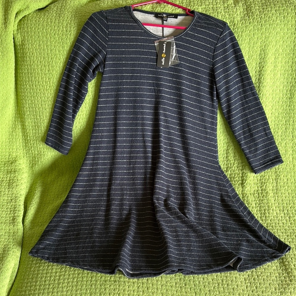 Striped Black and Gray Dress